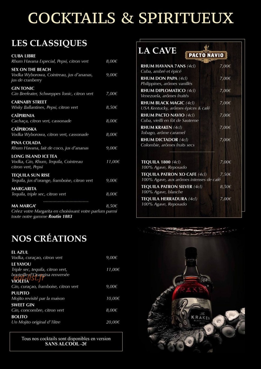 Pulpo — carte page 9