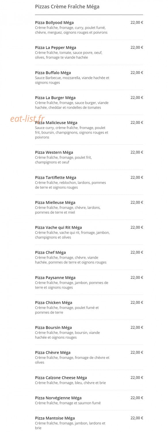 Rapido pizza — carte page 8