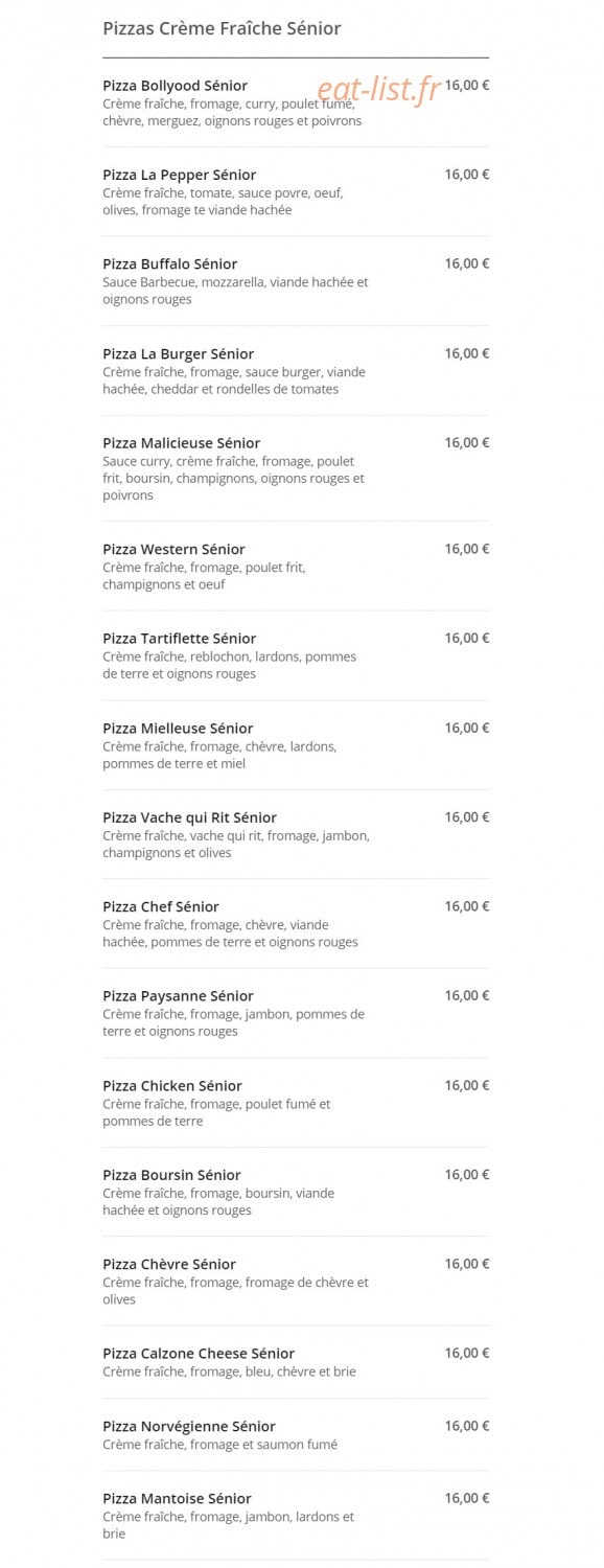 Rapido pizza — carte page 6