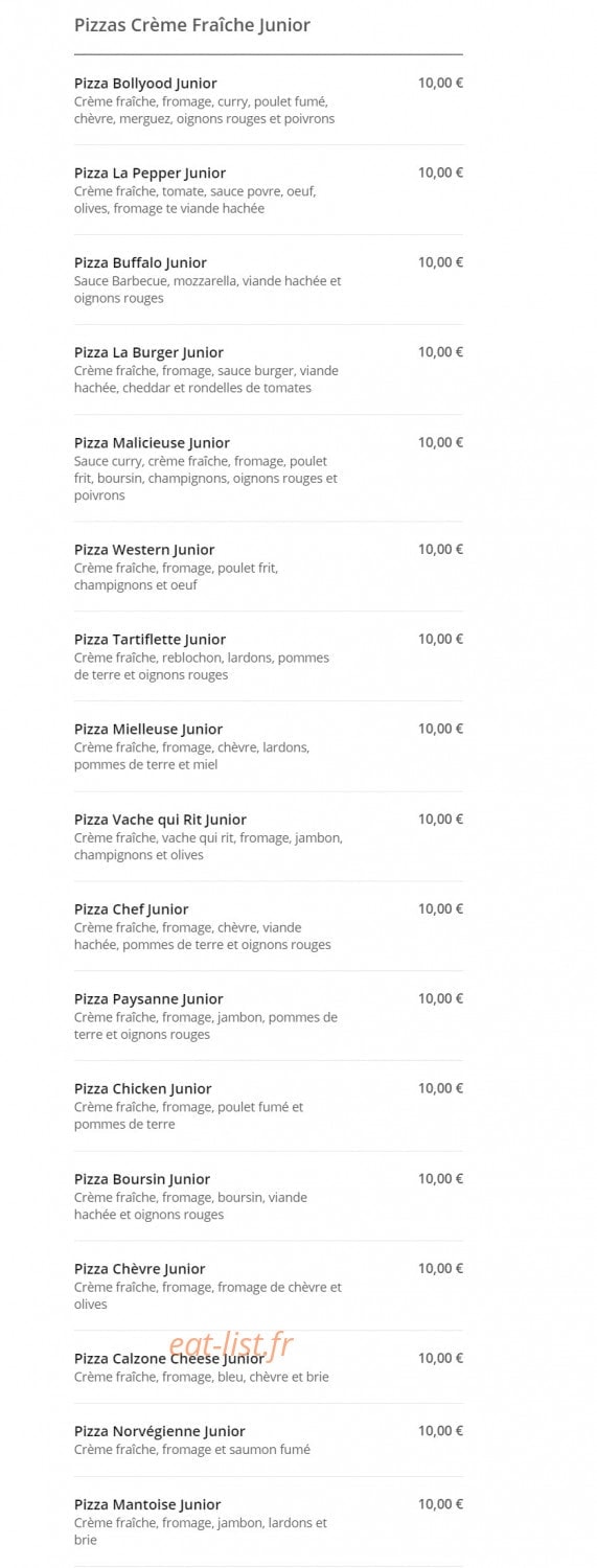 Rapido pizza — carte page 4