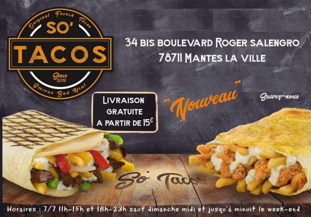 So Taco's — carte page 1