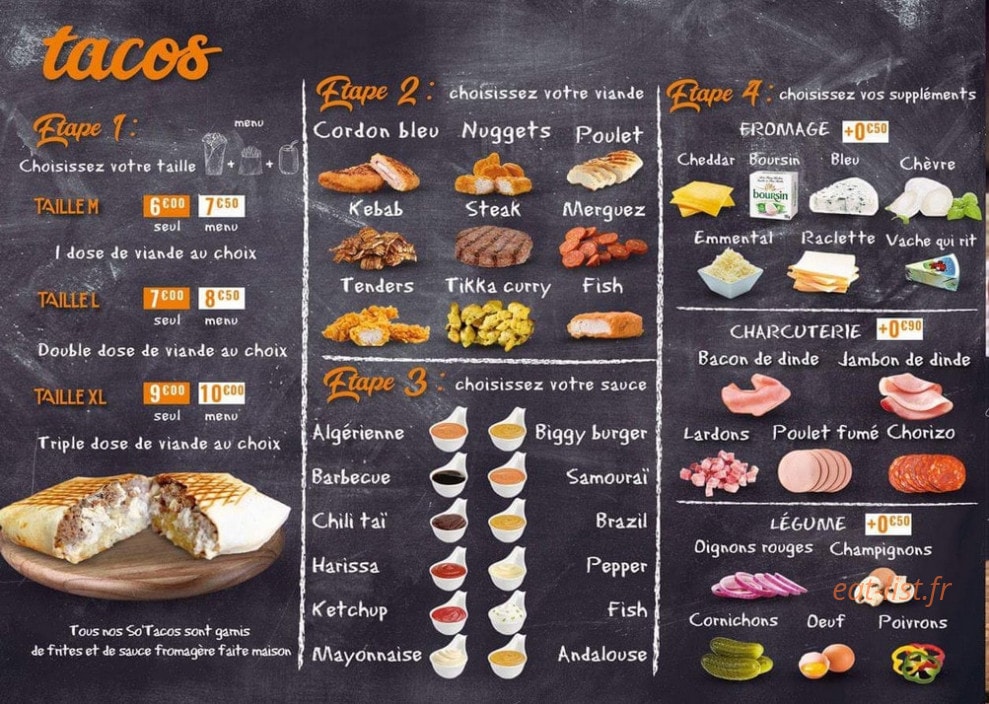 So Taco's — carte page 3