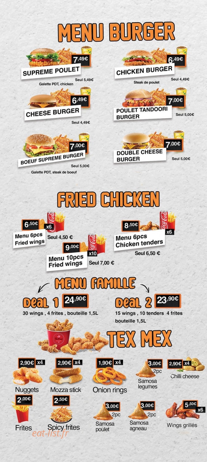 The Food Square — carte page 3