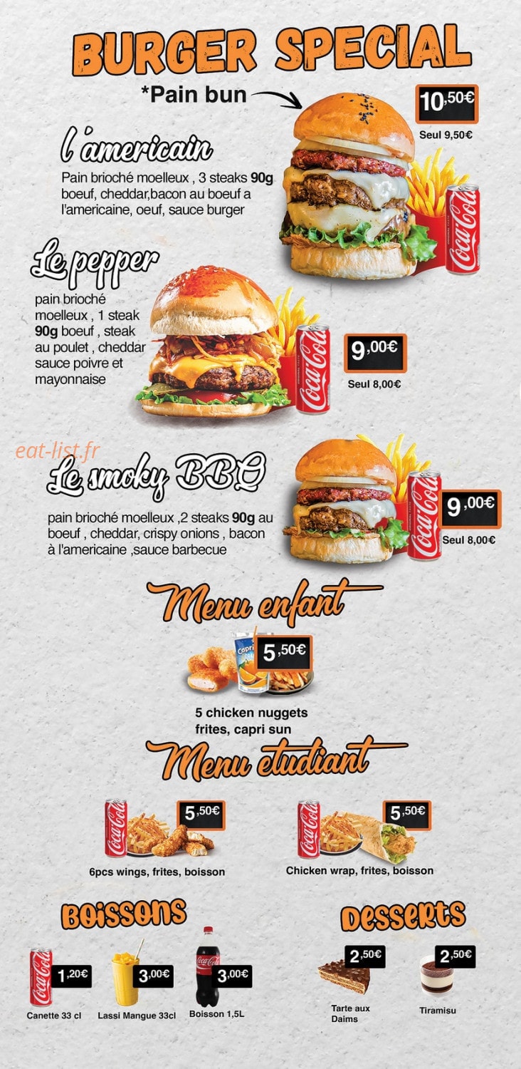 The Food Square — carte page 2