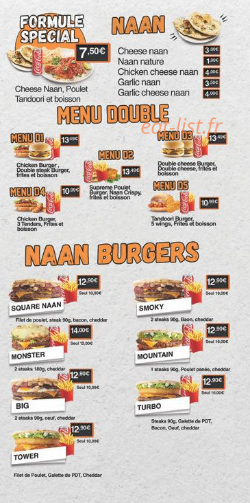 The Food Square — carte page 5
