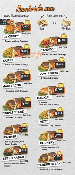 The Food Square — carte page 6