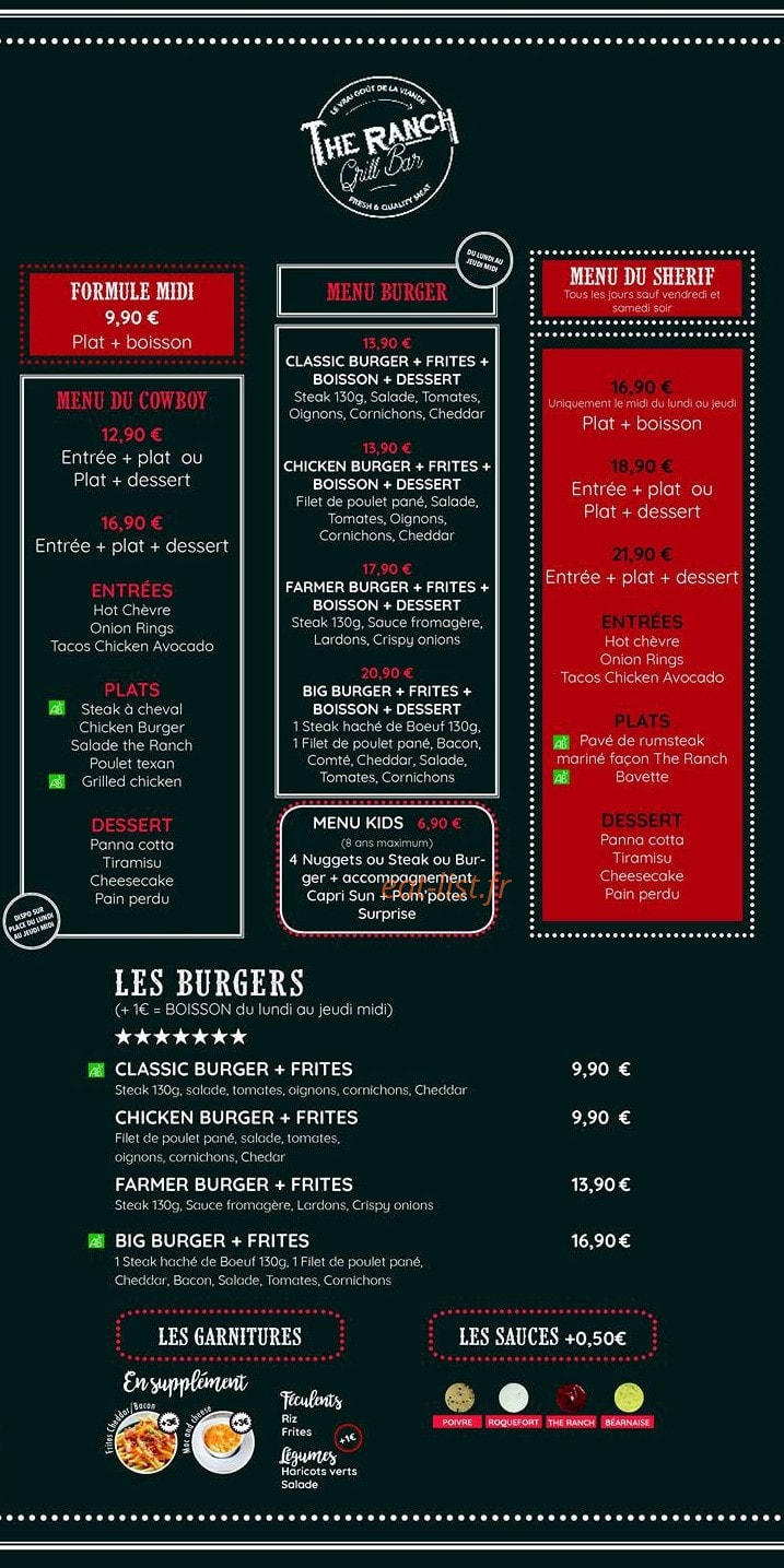 The Ranch — carte page 2