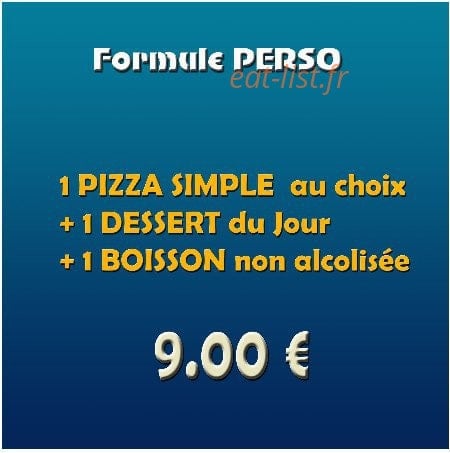 Welcome Pizza — carte page 1