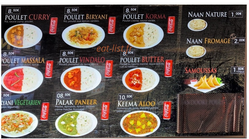 Chicken Riz — carte page 4