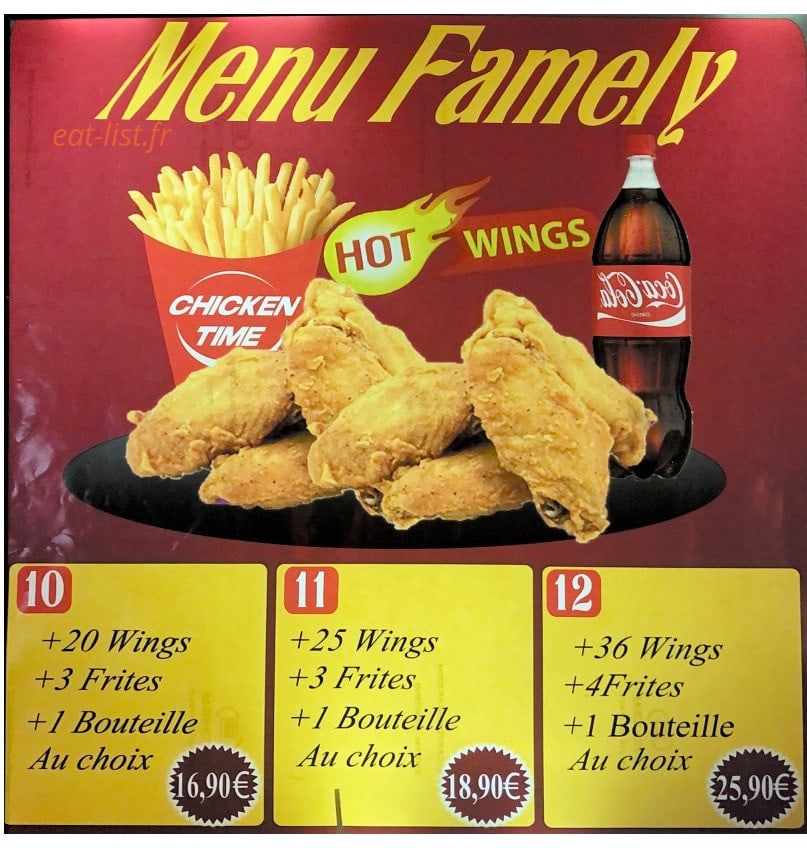 Chicken Riz — carte page 2