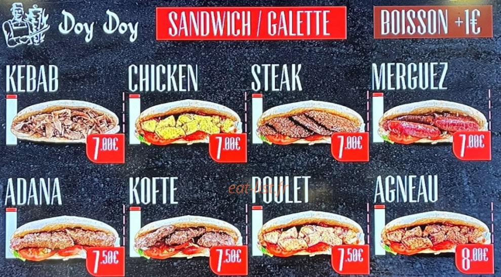 Doy Doy — carte page 2