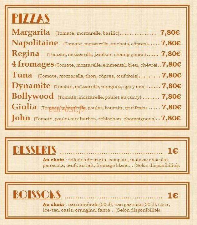 John & Giulia — carte page 3