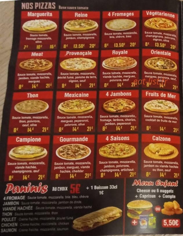 Pizza 64 — carte page 2