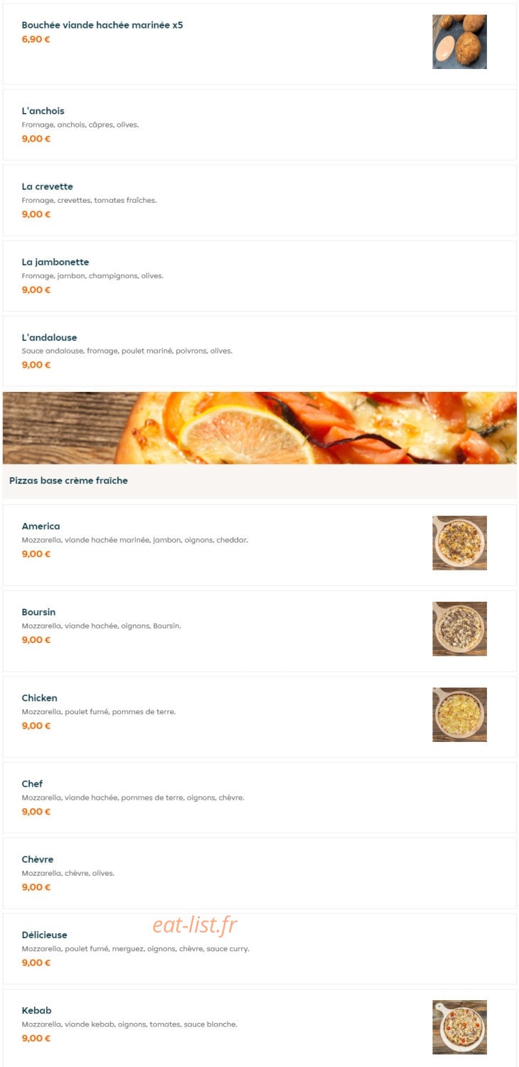 Pizza Bellezza — carte page 2