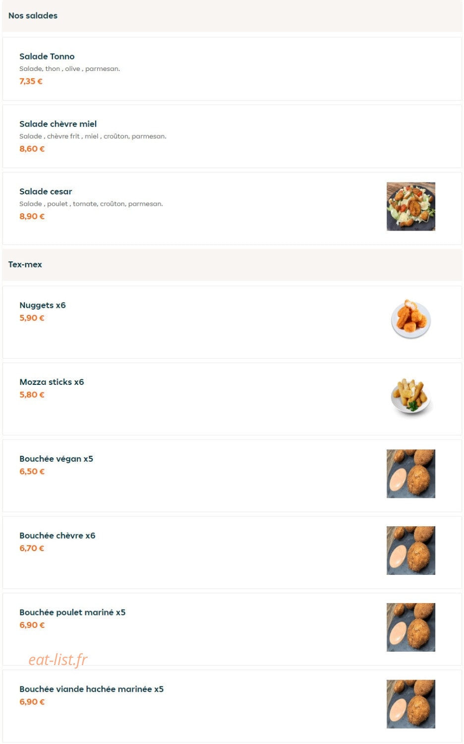 Pizza Bellezza — carte page 7