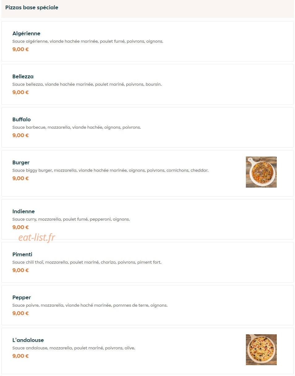 Pizza Bellezza — carte page 5