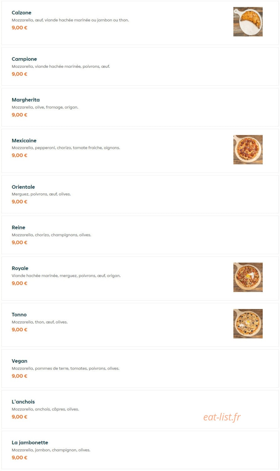 Pizza Bellezza — carte page 4
