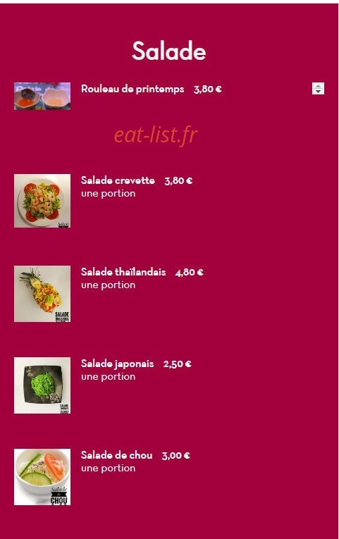 Saveur gourmandes — carte page 2