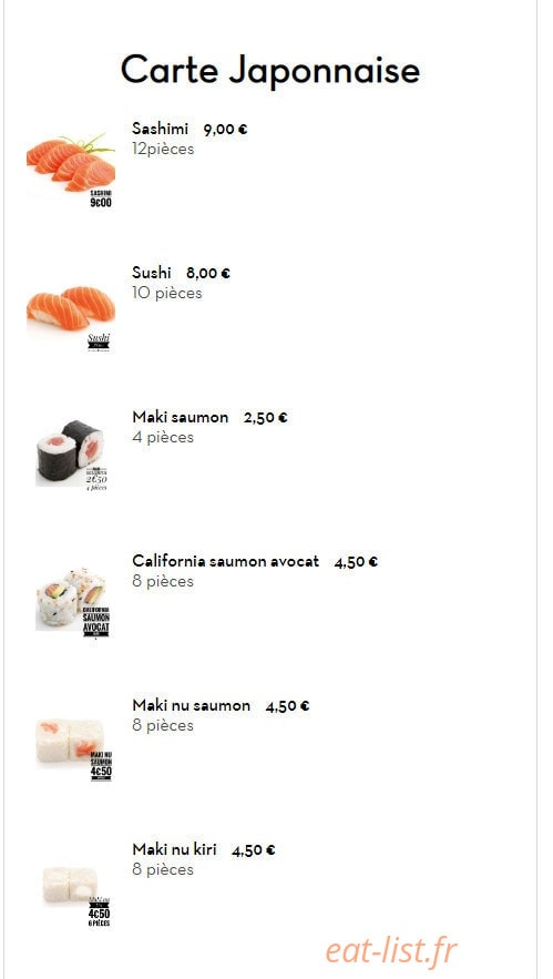 Saveur gourmandes — carte page 5