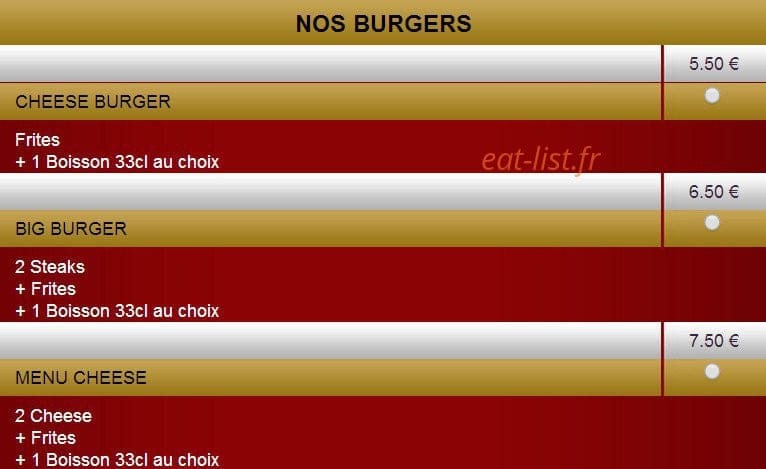 Allo Pizza Plus — carte page 8