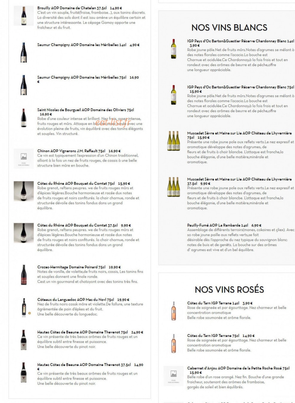 Asian Grill — carte page 8