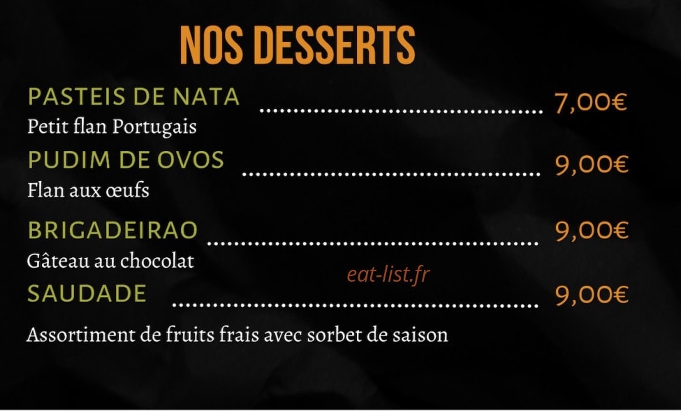 Caju  Grill — carte page 4