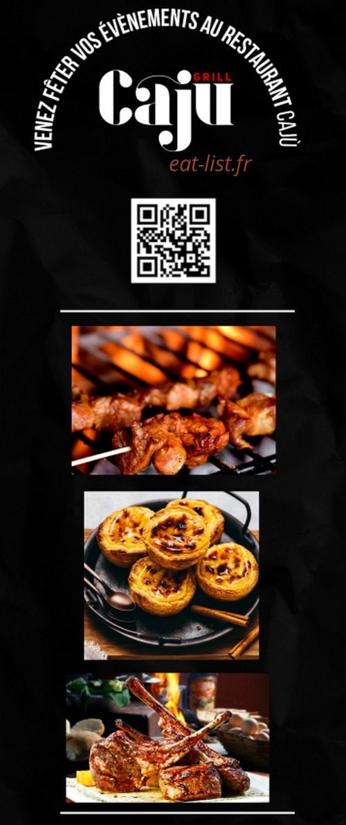 Caju  Grill — carte page 1