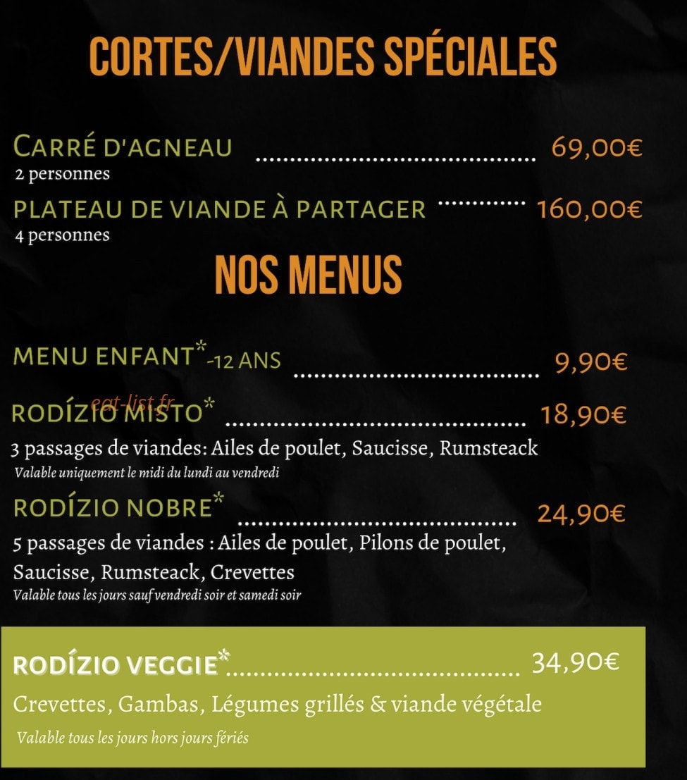 Caju  Grill — carte page 2