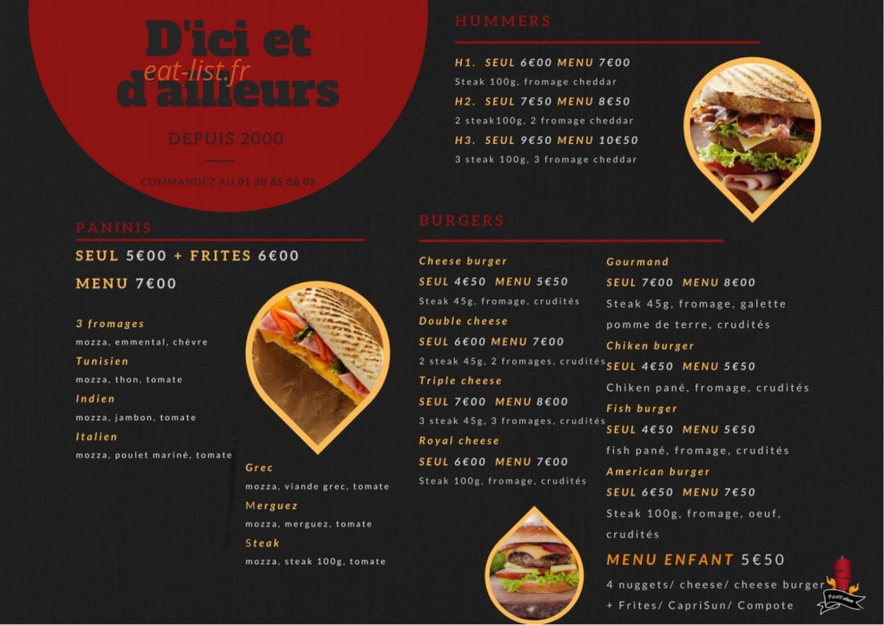 D'ici et D'ailleurs — carte page 1