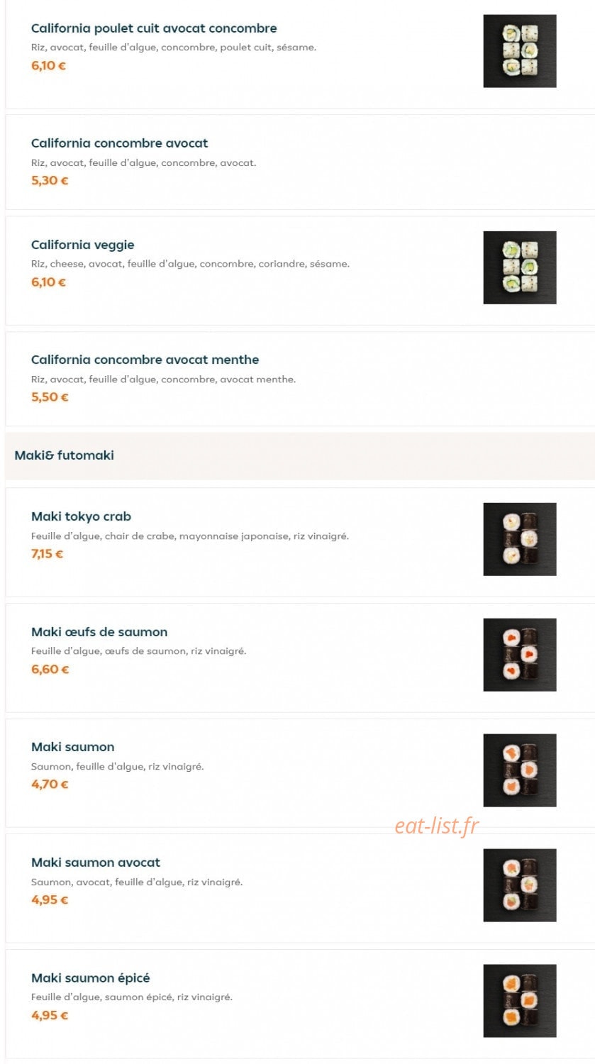 Fresh Lounge Sushi — carte page 7