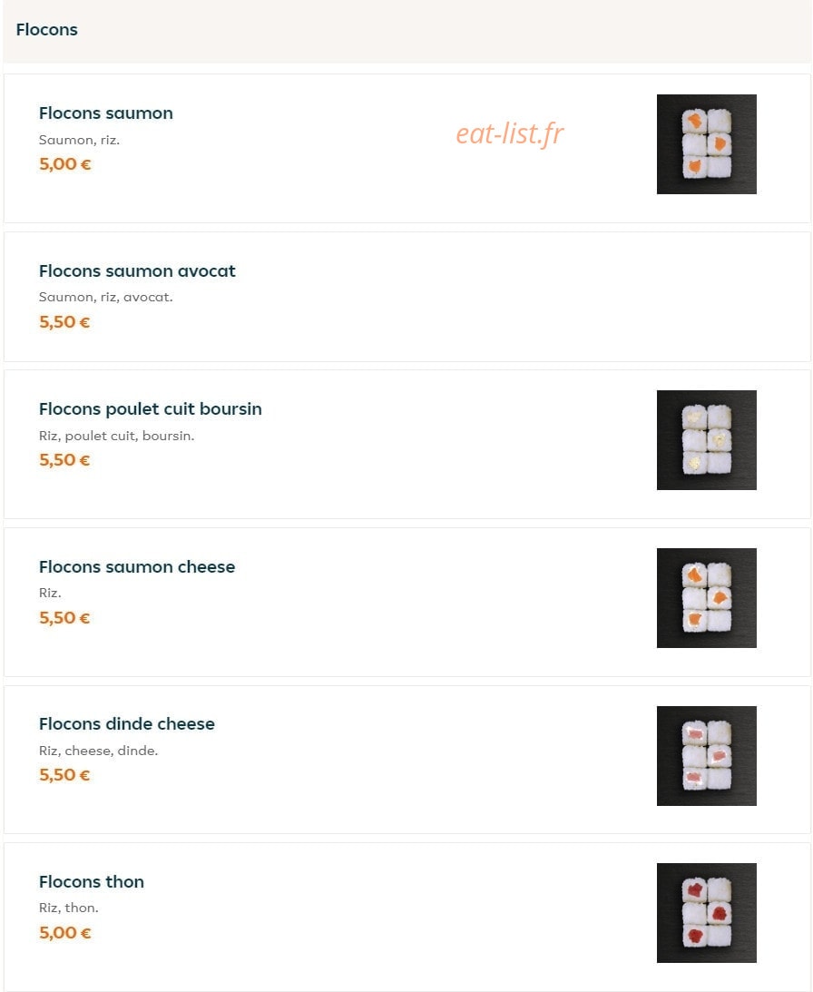 Fresh Lounge Sushi — carte page 11