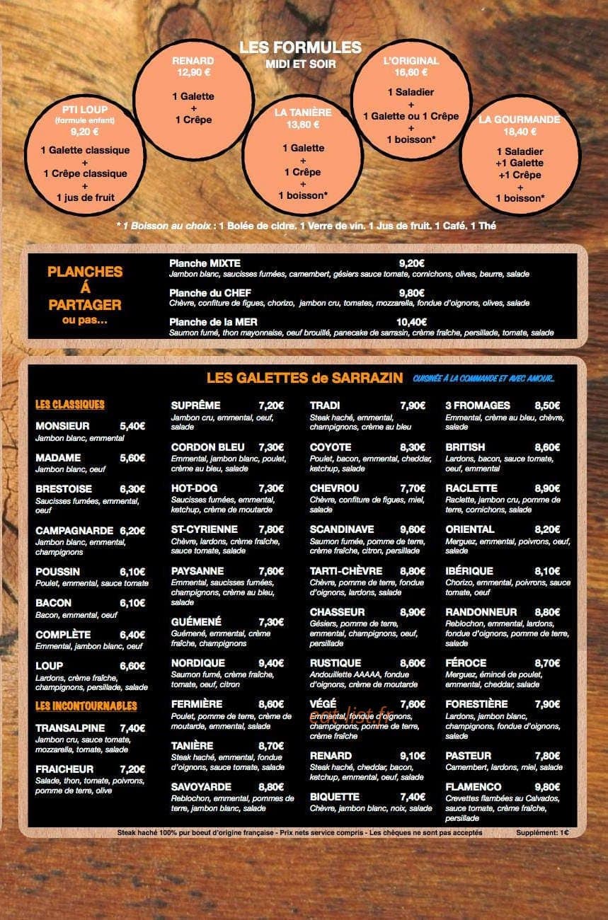 La Tanière — carte page 3
