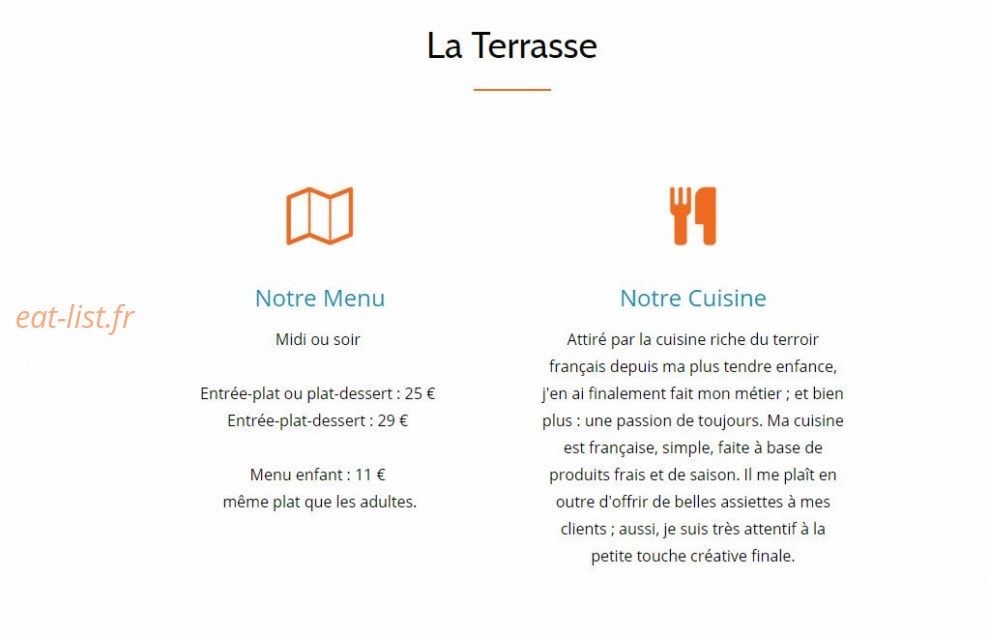 La Terrasse — carte page 1
