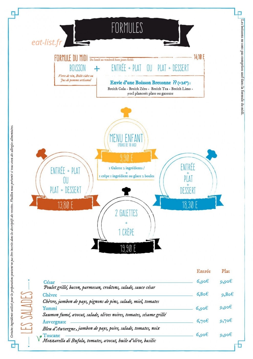 Le Comptoir Breto — carte page 3