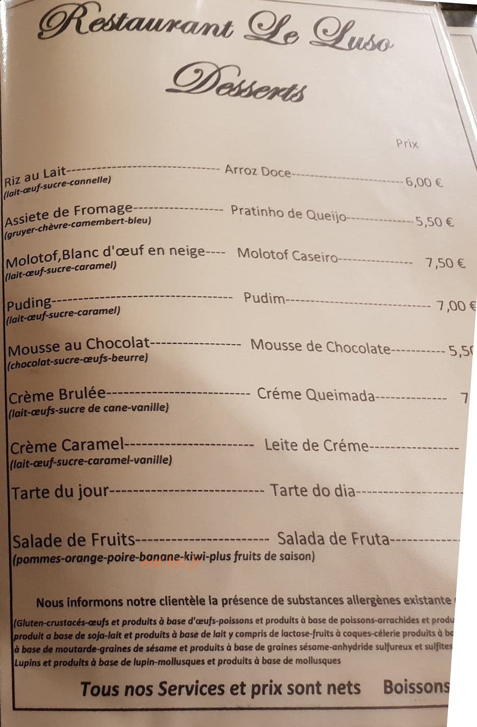 Le Luso — carte page 4