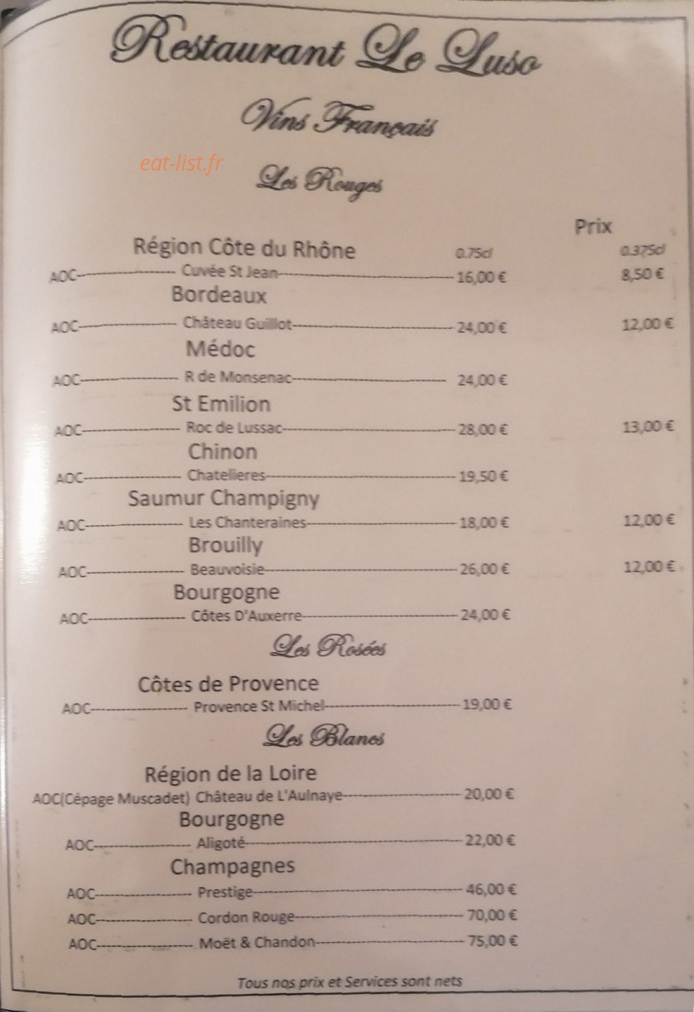 Le Luso — carte page 8
