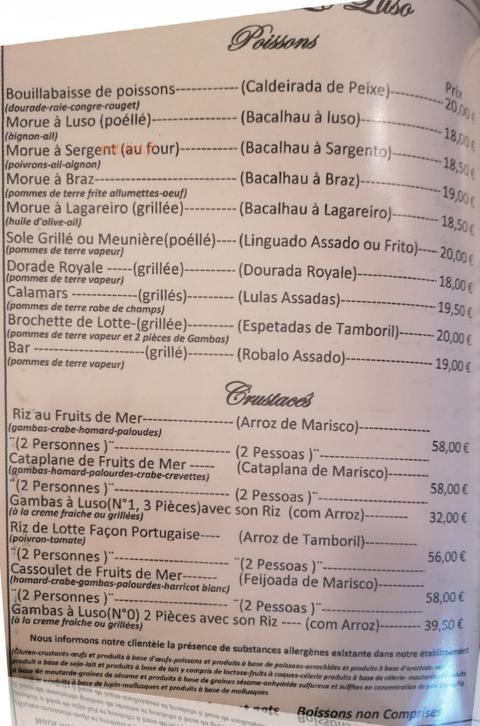 Le Luso — carte page 3