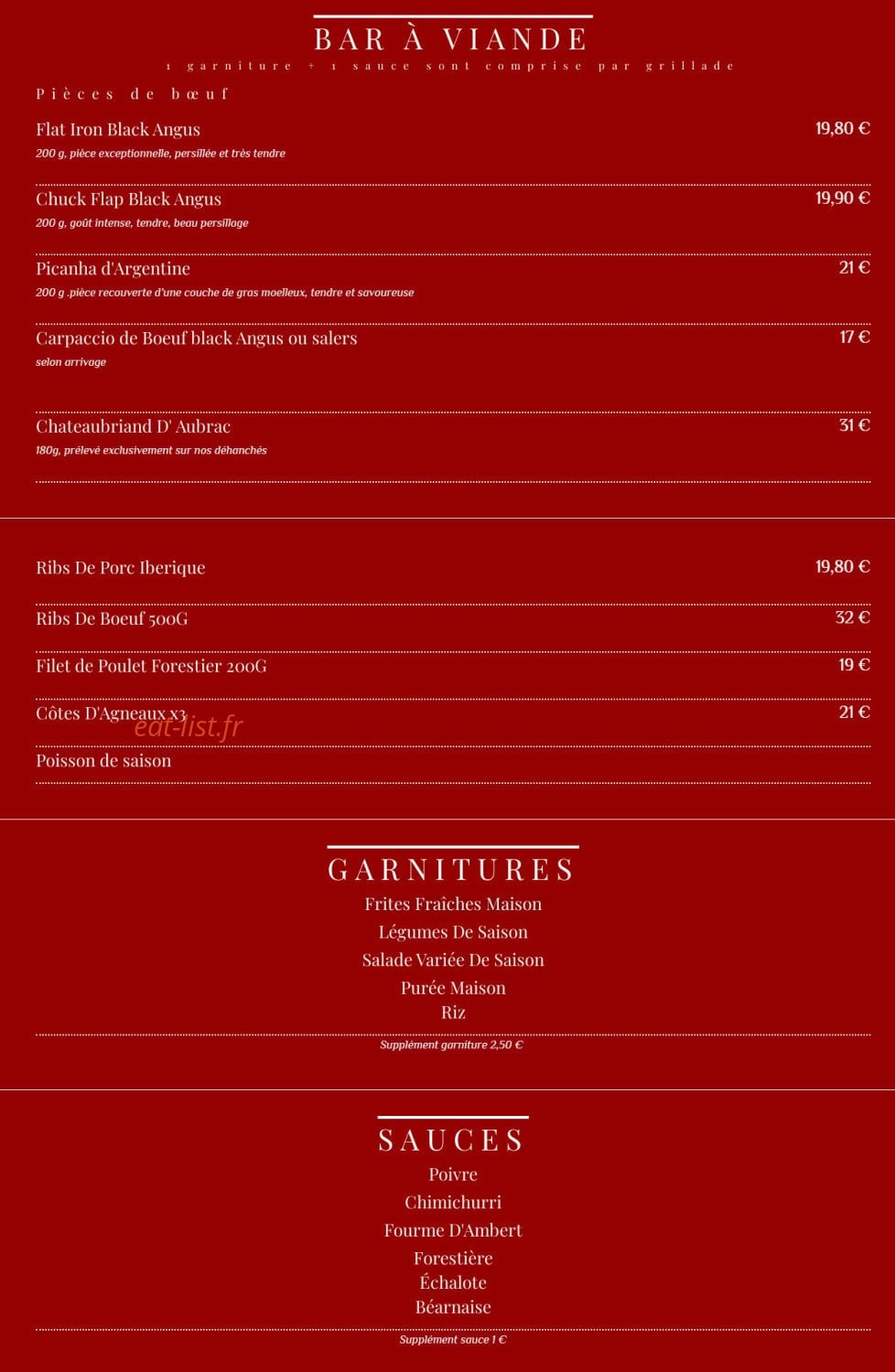 La Côte 2 Boeuf — carte page 1
