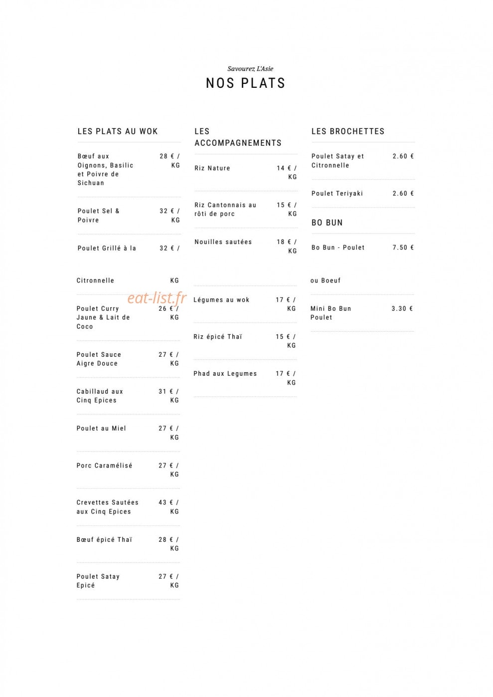 Le Shiso — carte page 2