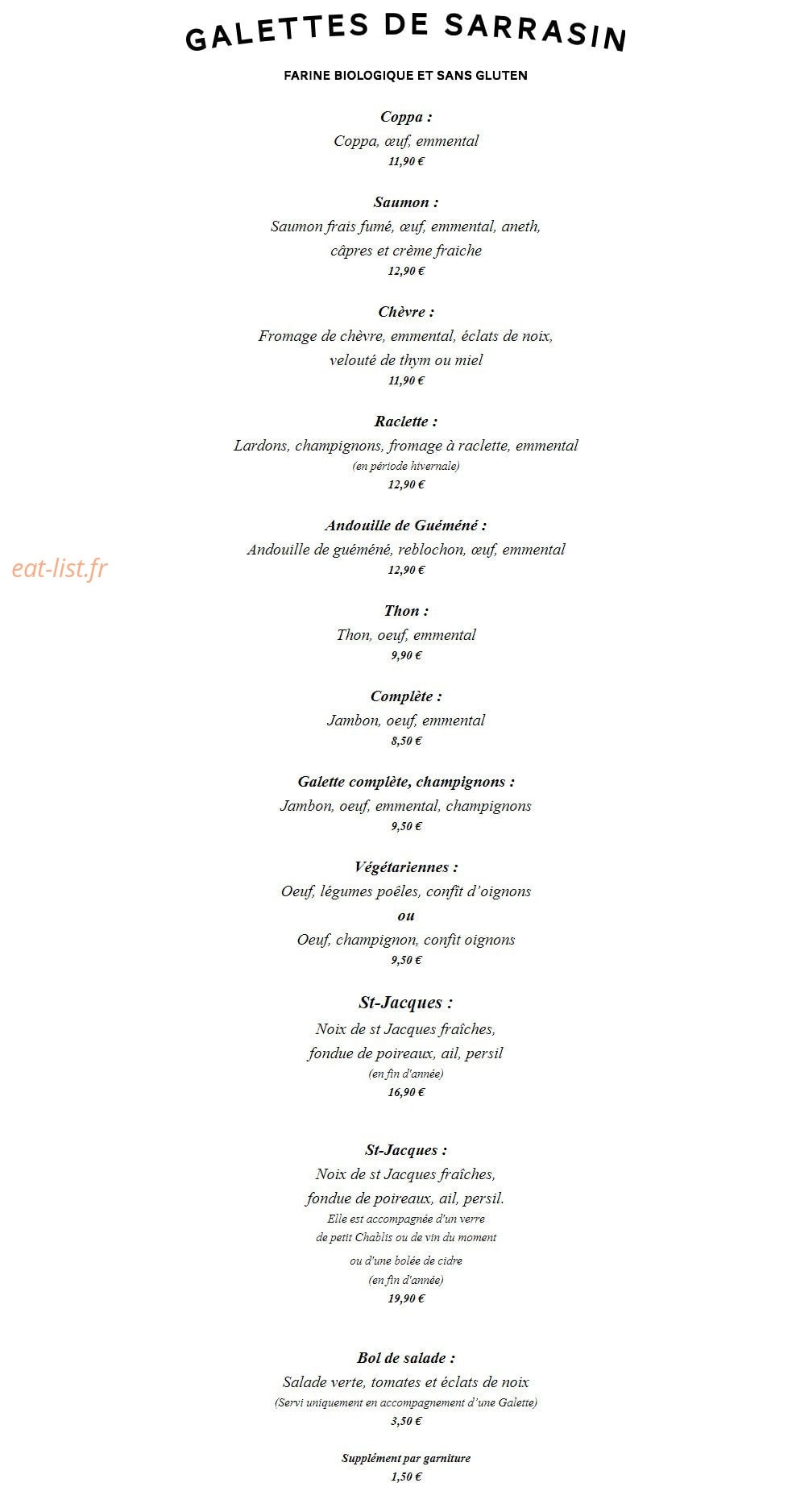 Les crêpes à Maman — carte page 3