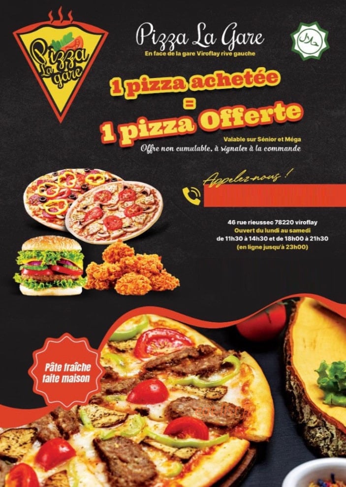 Pizza  la gare — carte page 1