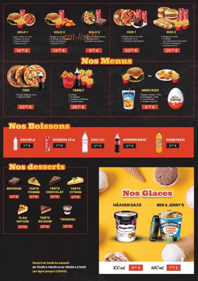 Pizza  la gare — carte page 4