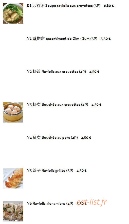 Wok Viroflay — carte page 2