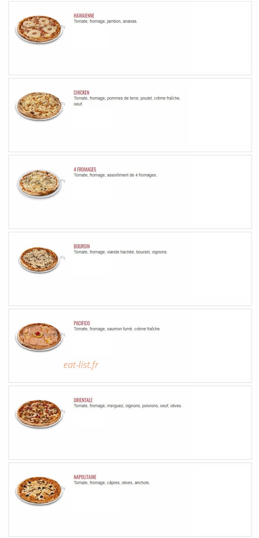 Allo Pizza Plus 78 — carte page 10