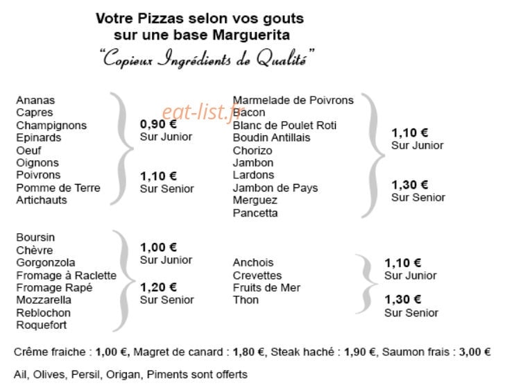Pizza Napoli — carte page 3