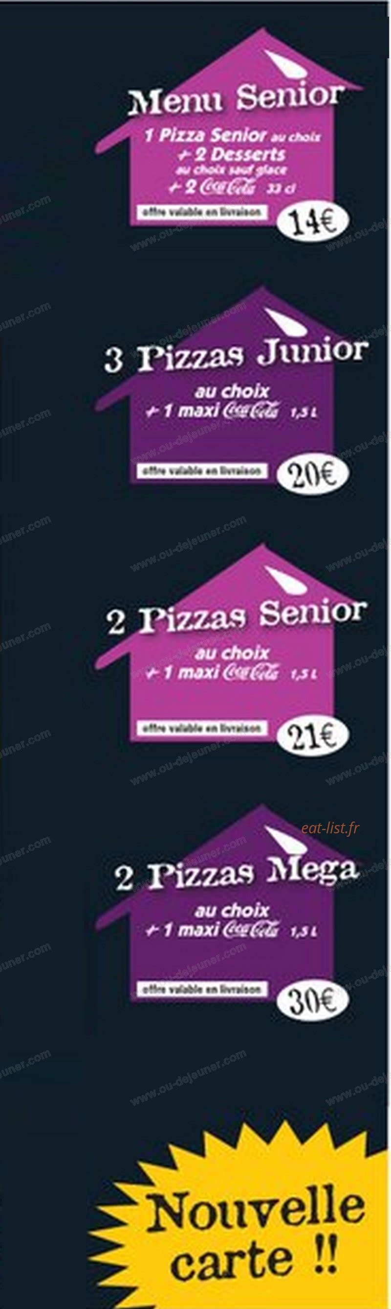 Bella Pizza — carte page 2