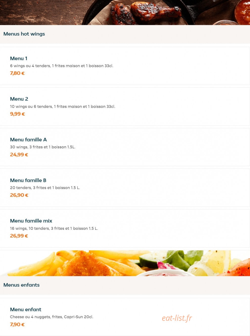 Burger 45 Street — carte page 3