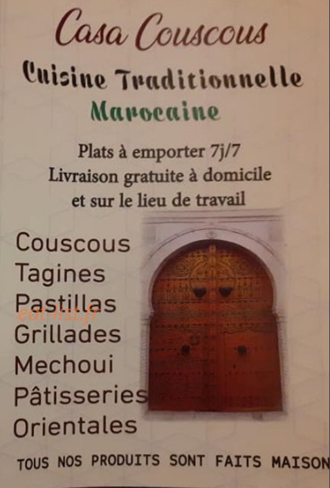 Casa couscous — carte page 1