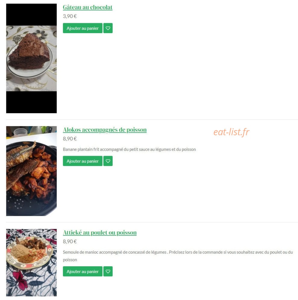 Restaurant Kouraya — carte page 4
