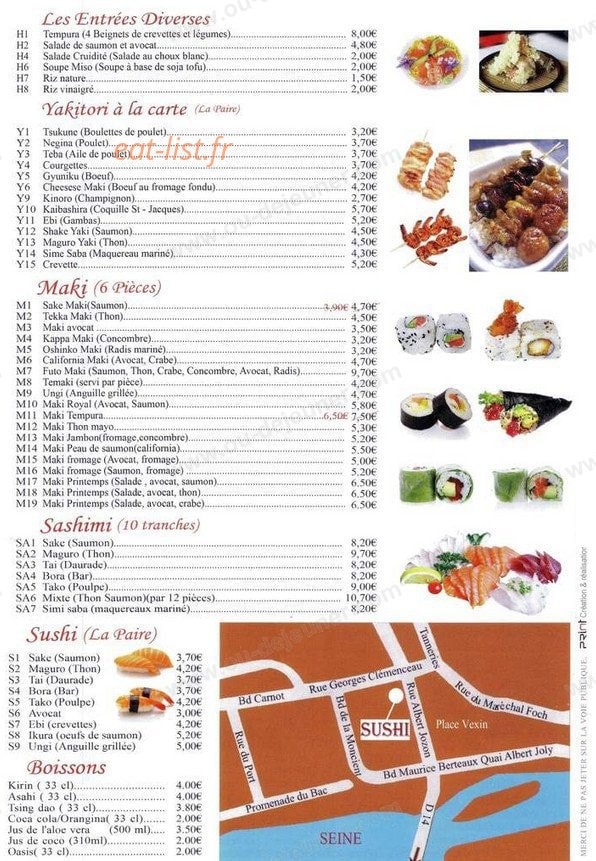 Sushi — carte page 5
